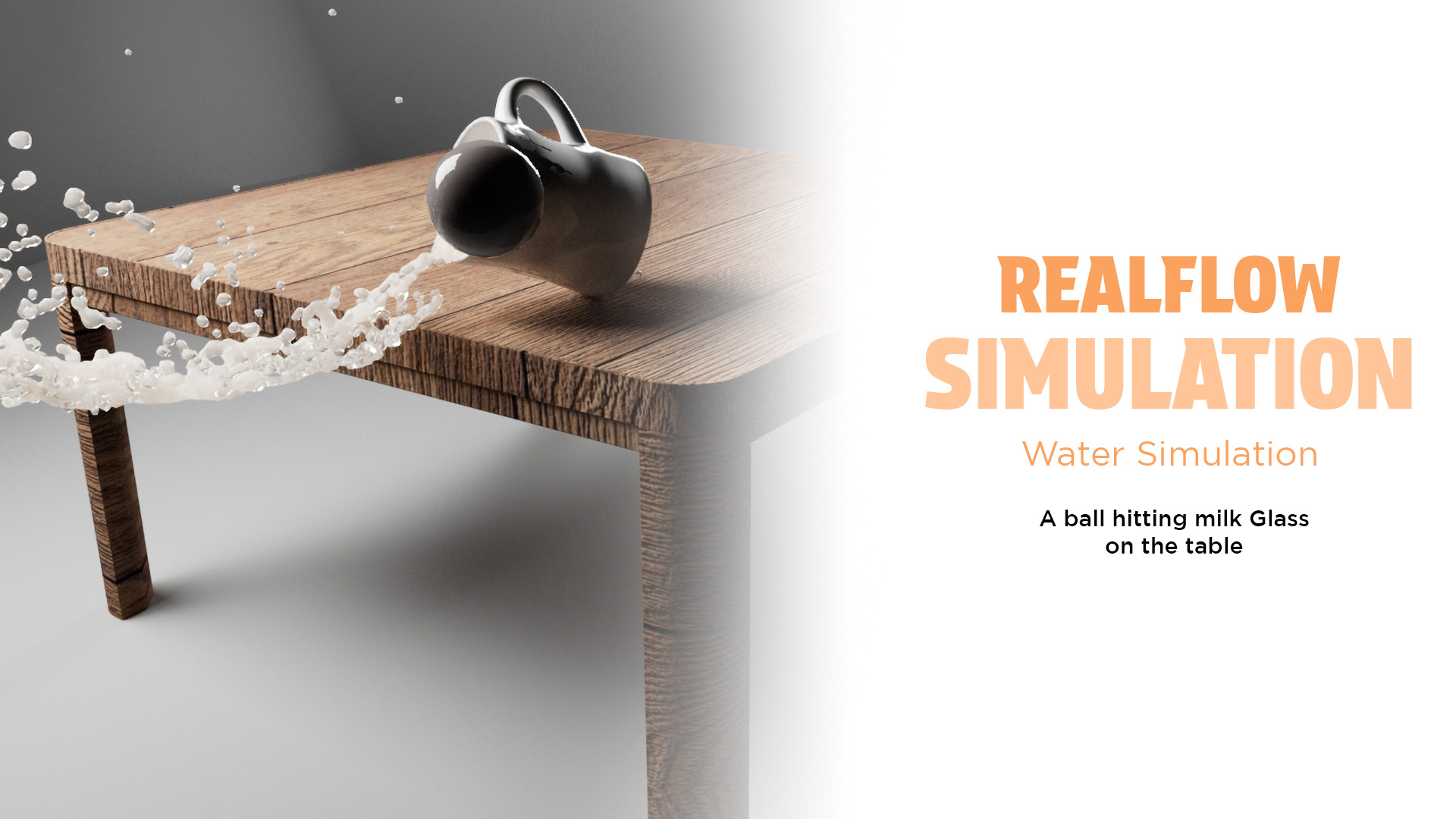 Milk Glass Dropping Simulation